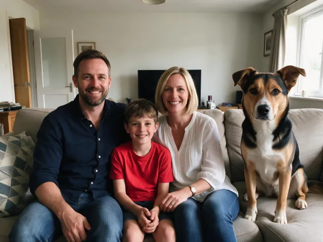 Add a pet to a family photo